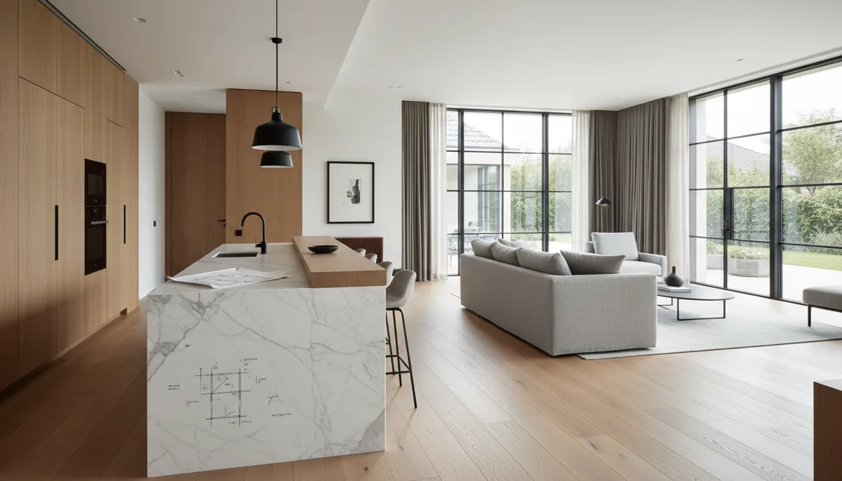 Aménager l'intérieur d'une maison : méthode pièce par pièce et budget réaliste